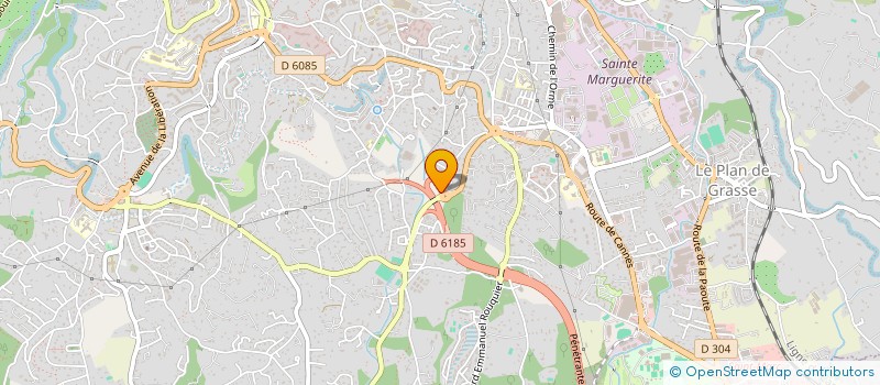 localisation de l'entreprise VALECO à GRASSE