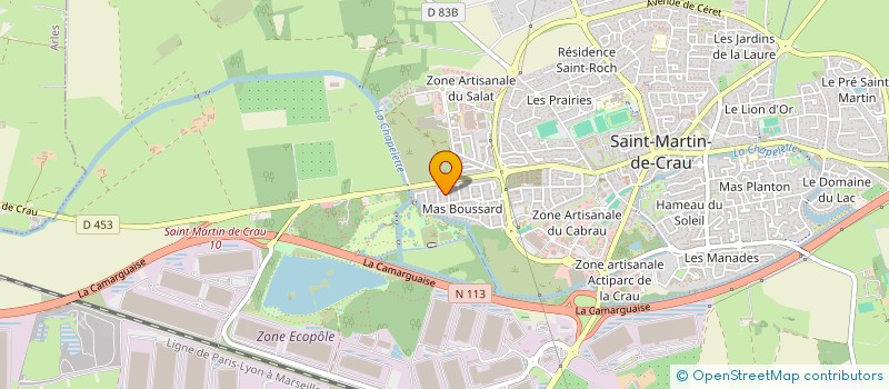 localisation de l'entreprise VALECRAU à SAINT MARTIN DE CRAU