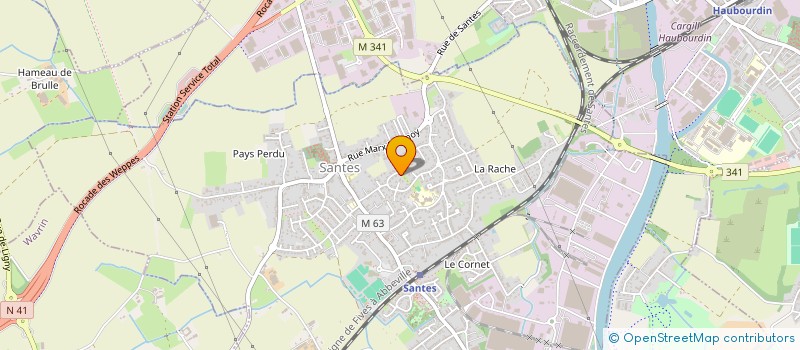 localisation de l'entreprise VALEDUC  SANTES