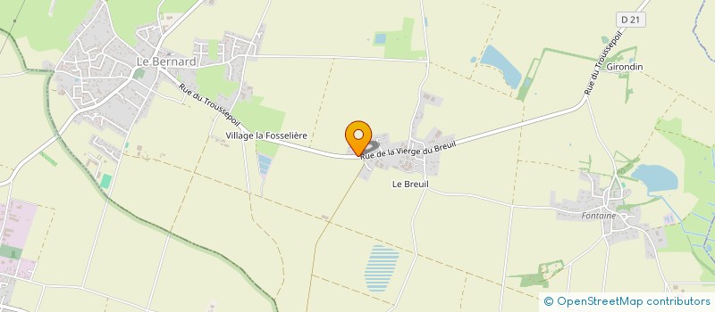 localisation de l'entreprise VALEG  LE BERNARD