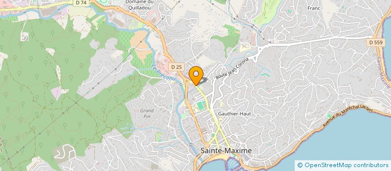localisation de l'entreprise VALEIA à SAINTE-MAXIME