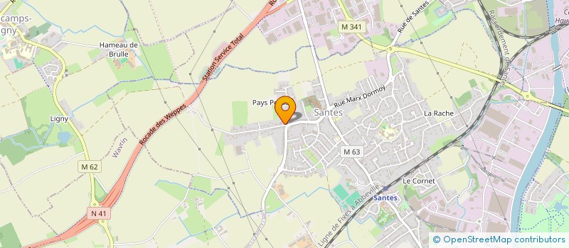 localisation de l'entreprise VALEKO  SANTES