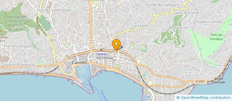 localisation de l'entreprise VALEM'S HOTEL à CANNES