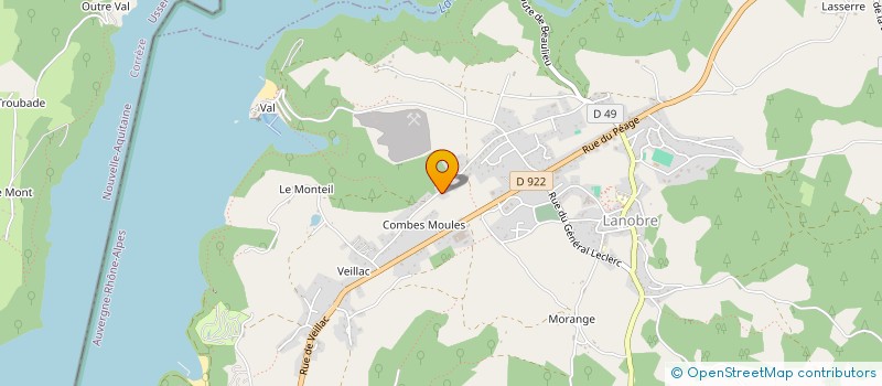 localisation de l'entreprise VALEMAX à LANOBRE