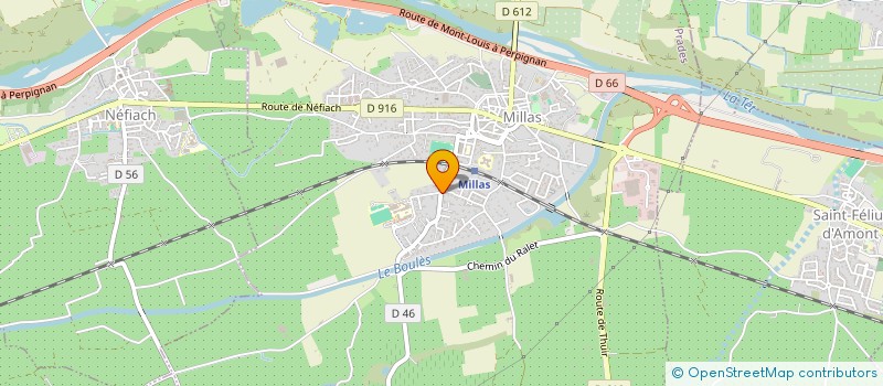 localisation de l'entreprise VALEMMA  MILLAS