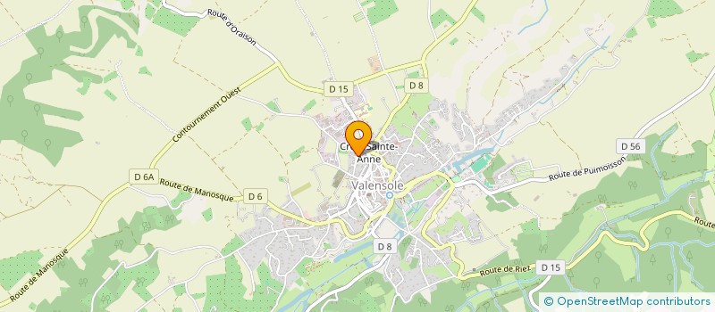 localisation de l'entreprise VALEMPLOI  VALENSOLE