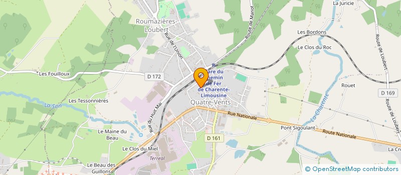 localisation de l'entreprise VALEN à TERRES-DE-HAUTE-CHARENTE