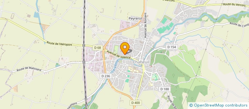 localisation de l'entreprise VALENCE AERO FORMATION à CHABEUIL