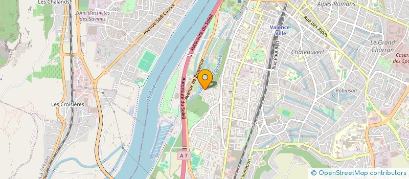 localisation de l'entreprise VALENCE AQUA CLUB  VALENCE