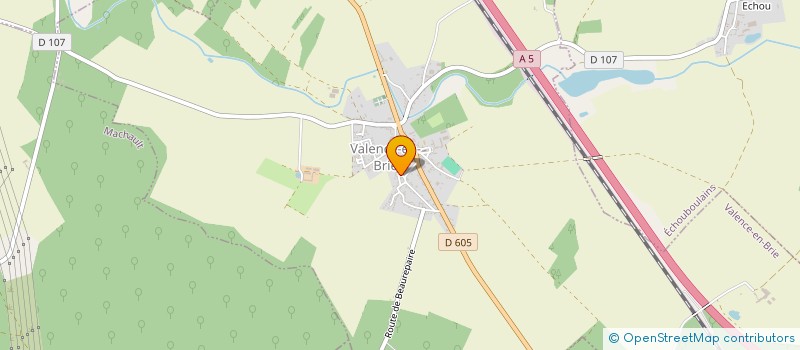 localisation de l'entreprise VALENCE AVANCE AVEC VOUS  VALENCE-EN-BRIE