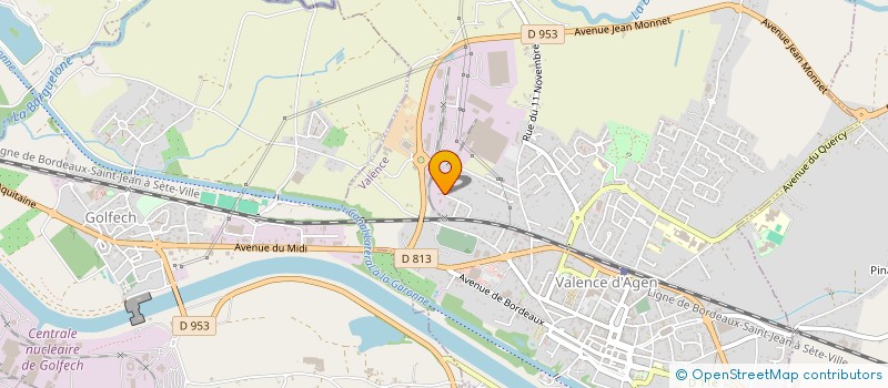localisation de l'entreprise VALENCE BETON à VALENCE