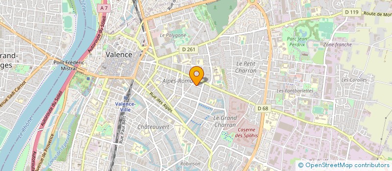 localisation de l'entreprise VALENCE BILLARD CLUB  VALENCE