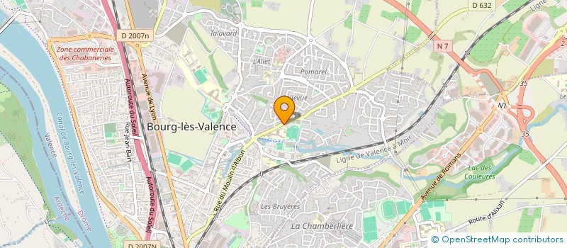 localisation de l'entreprise VALENCE BOURG BASKET à BOURG-LES-VALENCE