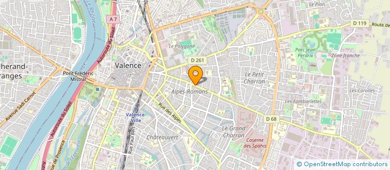 localisation de l'entreprise VALENCE BUREAU TECHNIQUE  VALENCE