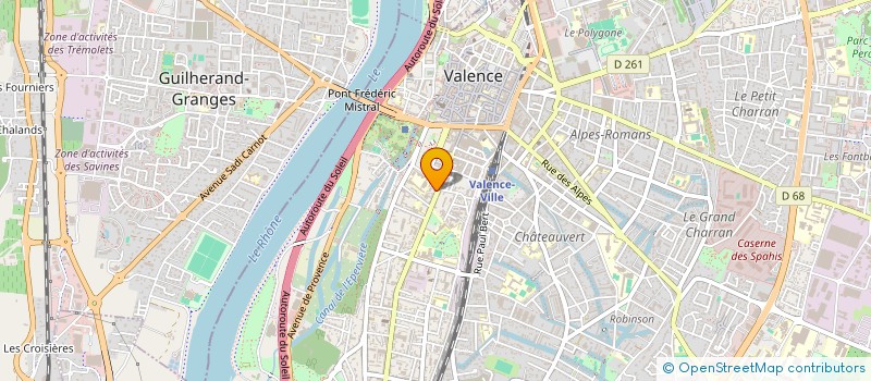 localisation de l'entreprise VALENCE COIFFEUR à VALENCE