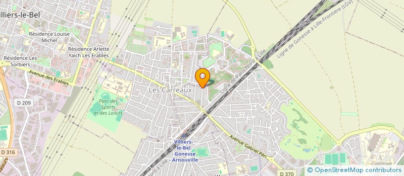 localisation de l'entreprise VALENCE DESIGN à GONESSE