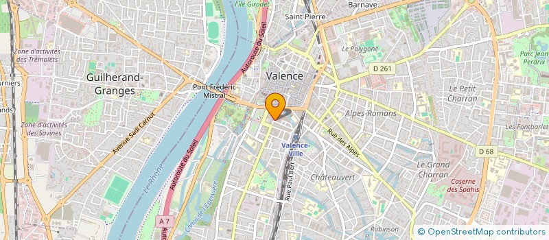 localisation de l'entreprise VALENCE LOISIRS  VALENCE