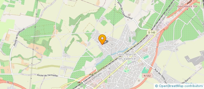 localisation de l'entreprise VALENCE PAYSAGES à SAINT-MARCEL-LES-VALENCE