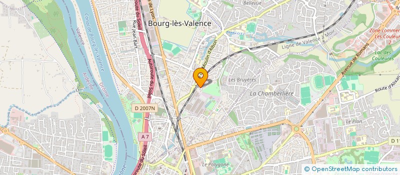 localisation de l'entreprise VALENCE RAMONAGE SERVICE à BOURG-LES-VALENCE