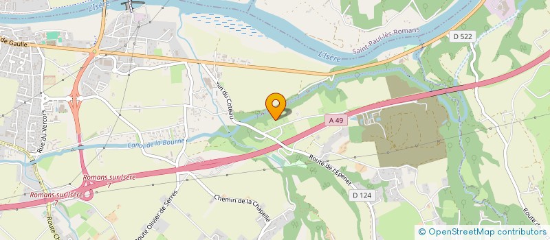 localisation de l'entreprise VALENCE RUGBY  CHATUZANGE-LE-GOUBET