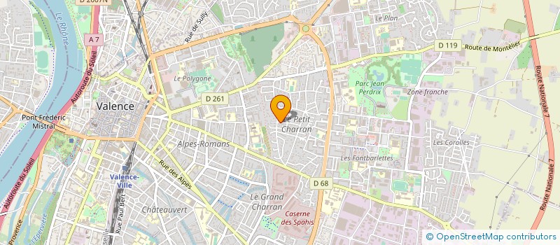 localisation de l'entreprise VALENCE T.P à VALENCE