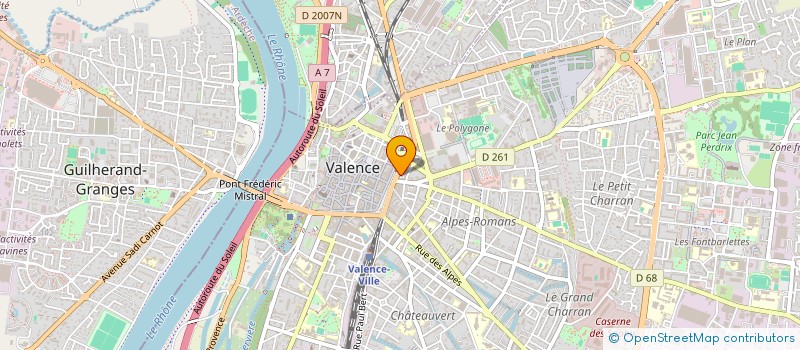 localisation de l'entreprise VALENCE V.F. à VALENCE