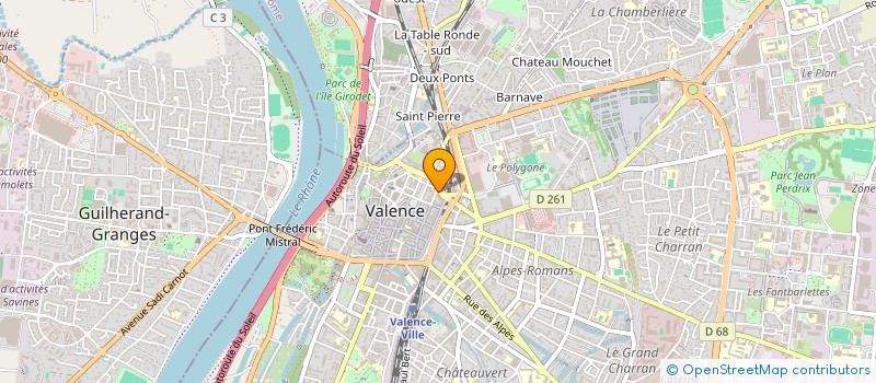 localisation de l'entreprise VALENCE VOYAGES  VALENCE