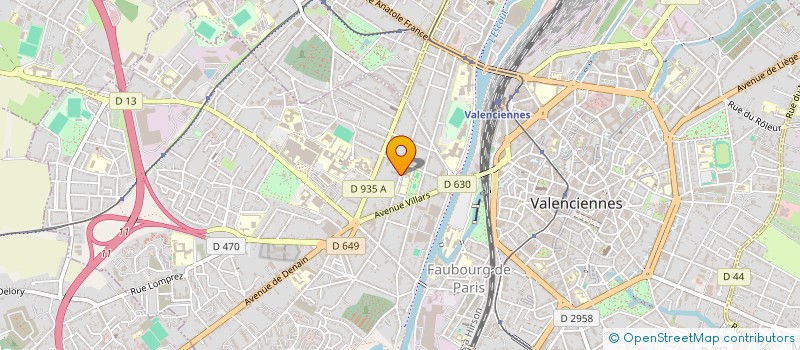 localisation de l'entreprise VALENCHAR à VALENCIENNES