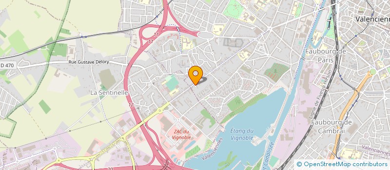 localisation de l'entreprise VALENCIENNES ALIMENTATION GENERAL à VALENCIENNES