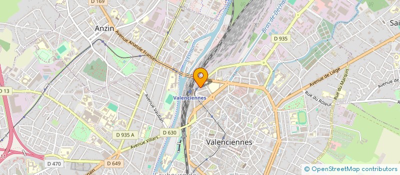 localisation de l'entreprise VALENCIENNES INITIATIVES ORGANISATION  VALENCIENNES