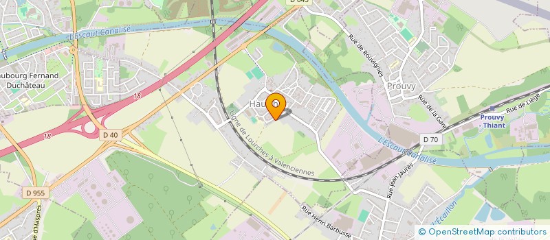 localisation de l'entreprise VALENCIENNES POIDS LOURDS  PROUVY