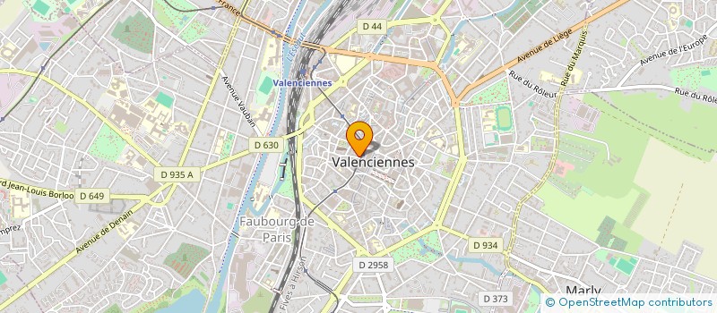 localisation de l'entreprise VALENCIENNES V.F.  VALENCIENNES