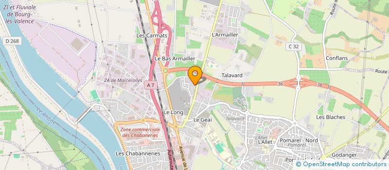 localisation de l'entreprise VALENCOTEL  BOURG-LES-VALENCE