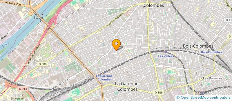 localisation de l'entreprise VALENDIAS à COLOMBES