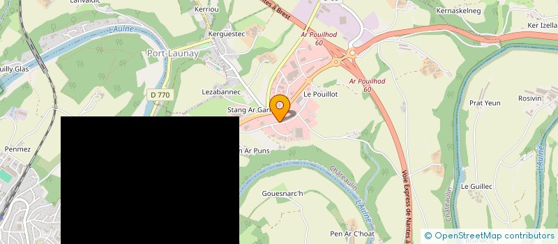 localisation de l'entreprise VALENFIT à CHATEAULIN