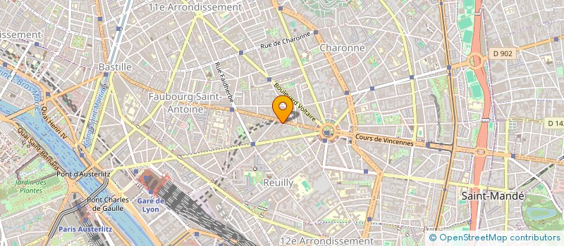 localisation de l'entreprise VALENGAUX  PARIS 12