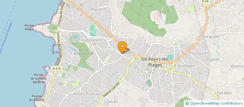 localisation de l'entreprise VALENGUY BRETAGNE à SIX FOURS LES PLAGES