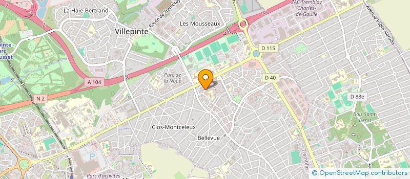 localisation de l'entreprise VALENIS à VILLEPINTE
