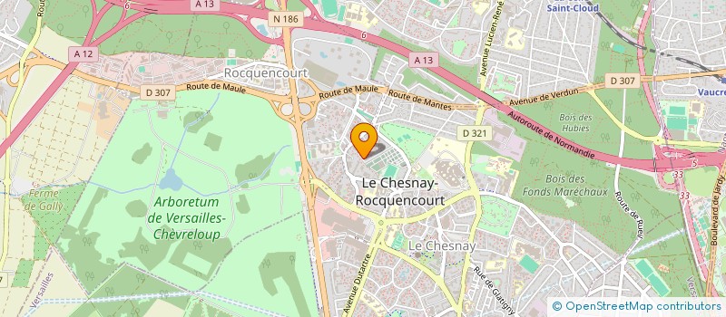 localisation de l'entreprise VALENSI MUSIC  LE CHESNAY-ROCQUENCOURT