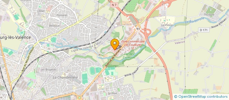 localisation de l'entreprise VALENSPORT à VALENCE