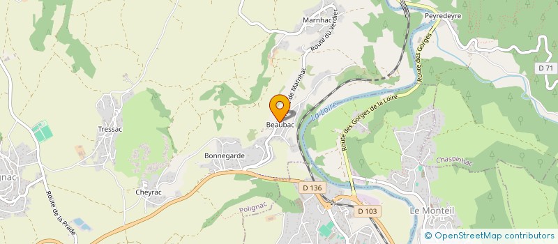 localisation de l'entreprise VALENTARMAND  POLIGNAC