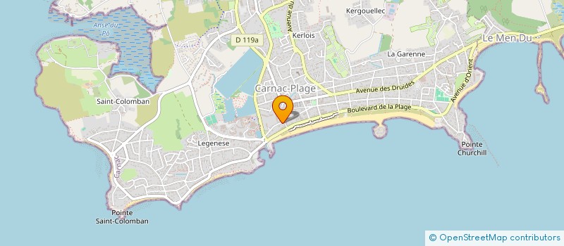 localisation de l'entreprise VALENTDRO  CARNAC