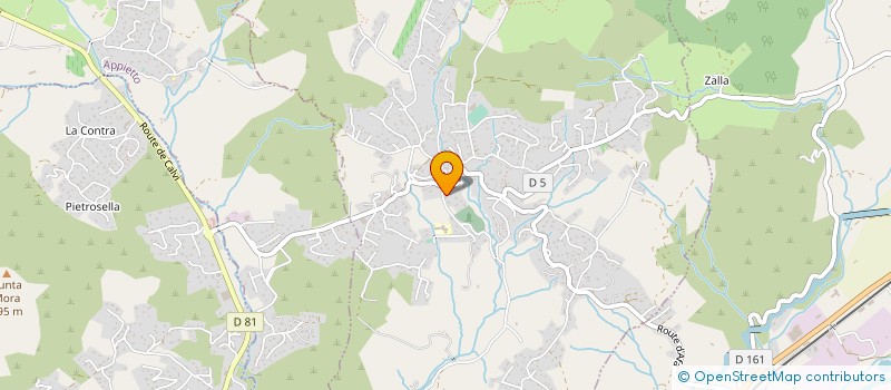 localisation de l'entreprise VALENTI FRERES à ALATA
