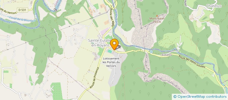 localisation de l'entreprise VALENTI JEROME  SAINT-JEAN-EN-ROYANS