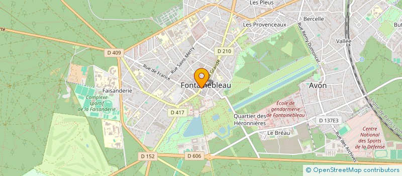 localisation de l'entreprise VALENTI'M à FONTAINEBLEAU
