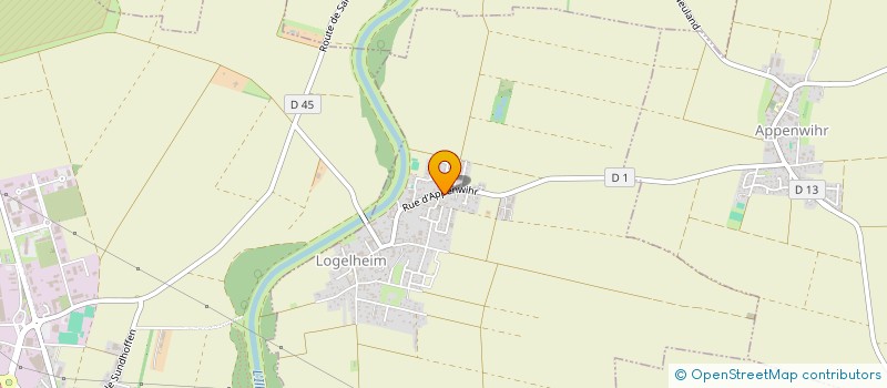 localisation de l'entreprise VALENTIN 2  LOGELHEIM