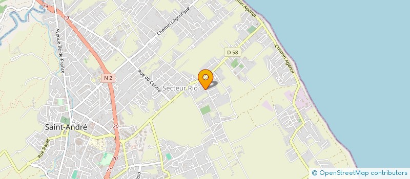 localisation de l'entreprise VALENTIN 2020 à SAINT-ANDRE
