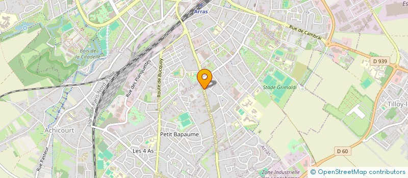 localisation de l'entreprise VALENTIN à ARRAS