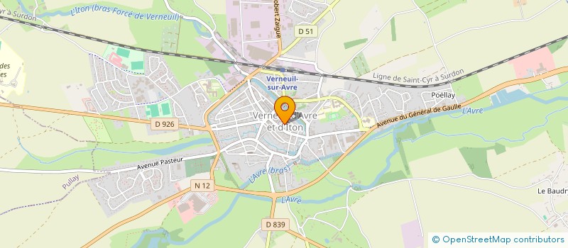 localisation de l'entreprise VALENTIN à VERNEUIL D'AVRE ET D'ITON