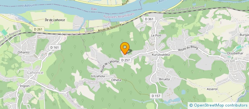 localisation de l'entreprise VALENTIN  URCUIT